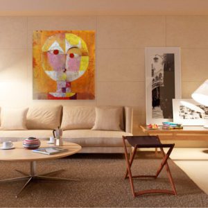 Senecio Painting in Modern Sitting Room - Lavelart Photo of Senecio Painting in Modern Sitting Room
