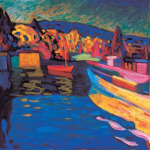 Photo of Buy Autumn Landscape with Boats by Wassily Kandinsky