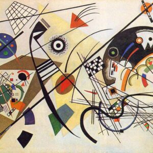 Photo of Transverse Line by Wassily Kandinsky Canvas Print