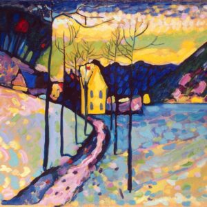 Photo of Canvas print Winter Landscape by Wassily Kandinsky