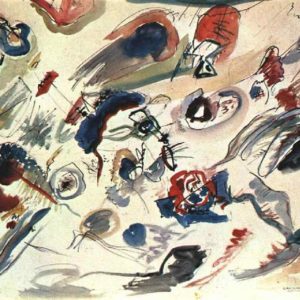 Photo of First Abstract Watercolor by Wassily Kandinsky