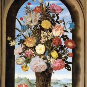 Vladimir Borovikovsky Bouquet in an Arched Window Main