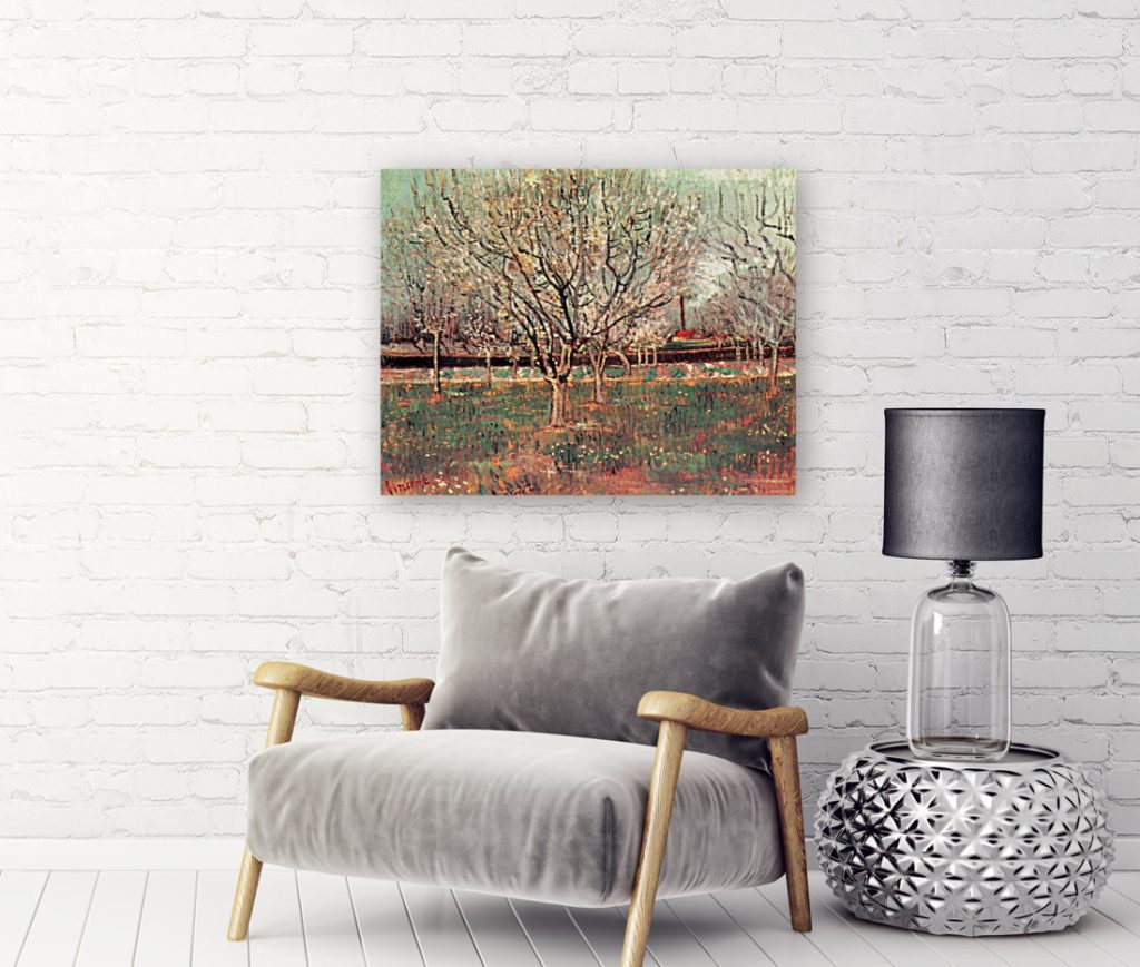 Japonaiserie Flowering Plum Tree after Hiroshige - Lavelart Flowering Plum Tree Van Gogh Print