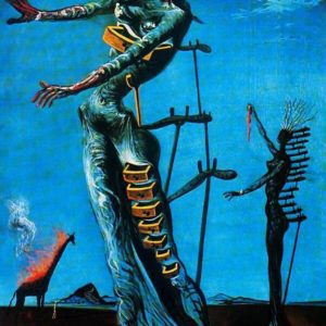 Photo of the-burning-giraffe painting