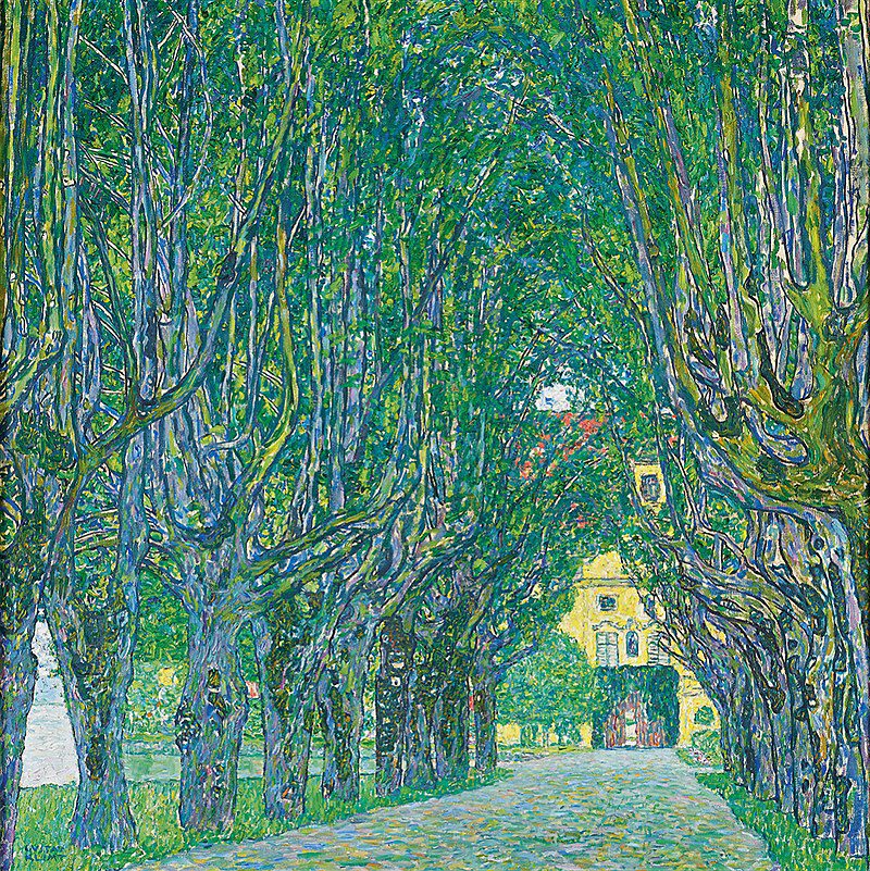 Avenue in Schloss Kammer Park by Gustav Klimt - Lavelart Photo of Avenue in Schloss Kammer Park by Gustav Klimt