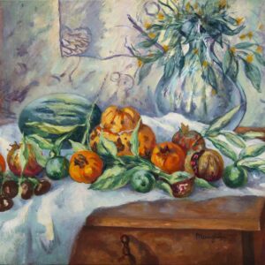 Still Life With Jug And Melon
