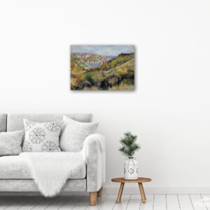 Hills Around the Bay of Moulin Huet 2 - Lavelart Hills Around the Bay of Moulin Huet by Pierre auguste Renoir Second